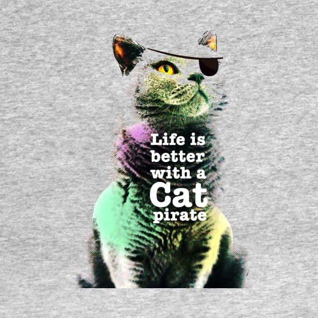 Life is better with a cat pirate by hsf